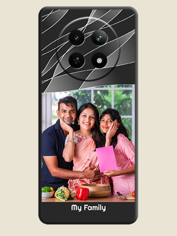 Custom Mixed Wave Lines - Photo on Space Black Soft Matte Mobile Cover - Realme 12X 5G