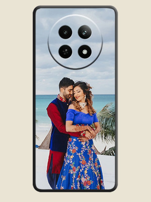 Custom Full Single Pic Upload On Space Black Personalized Soft Matte Phone Covers - Realme 12X 5G