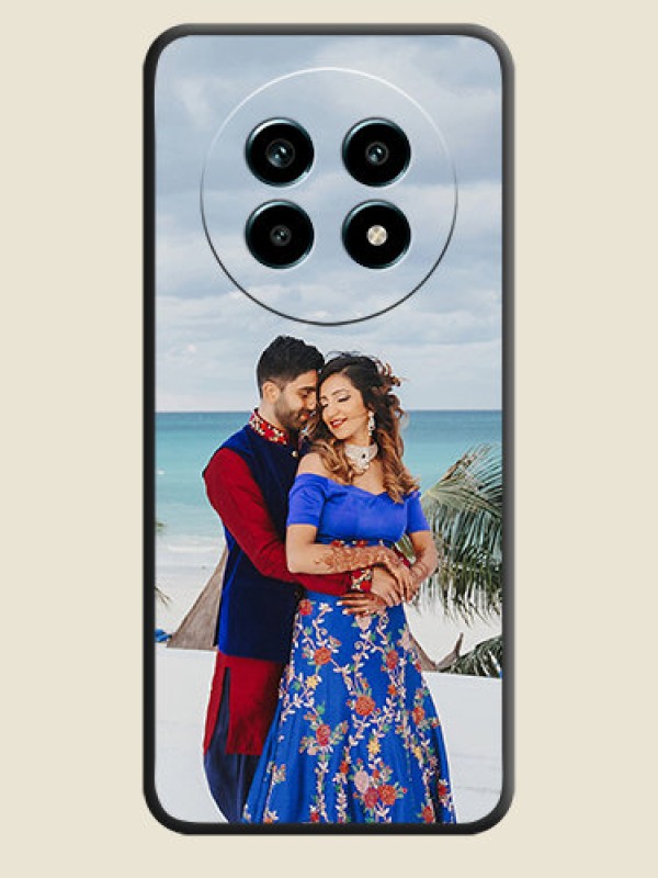 Custom Full Single Pic Upload On Space Black Custom Soft Matte Mobile Back Cover - Realme 13 Pro 5G