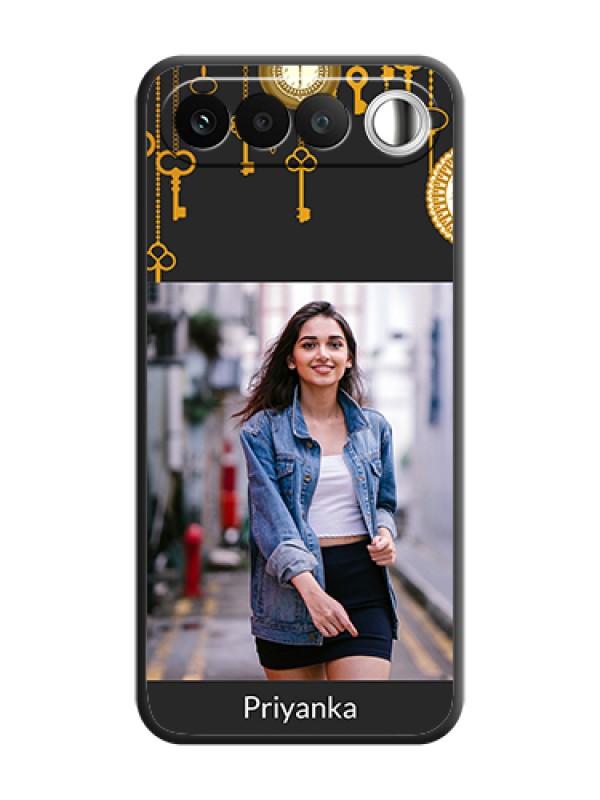 Custom Decorative Design with Text On Space Black Custom Soft Matte Mobile Back Cover - Realme 16 5G