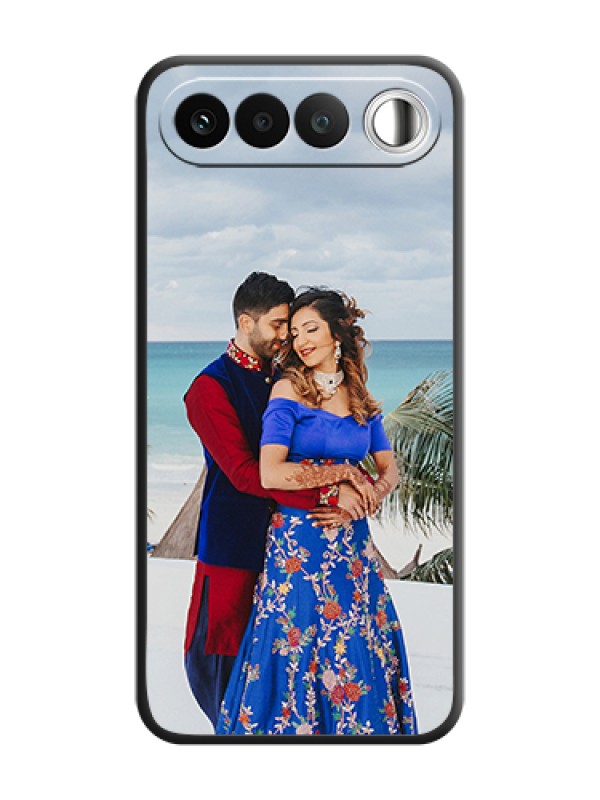 Custom Full Single Pic Upload On Space Black Custom Soft Matte Mobile Back Cover - Realme 16 5G