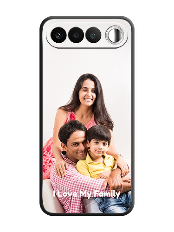 Custom Full Single Pic Upload With Text On Space Black Custom Soft Matte Mobile Back Cover - Realme 16 5G