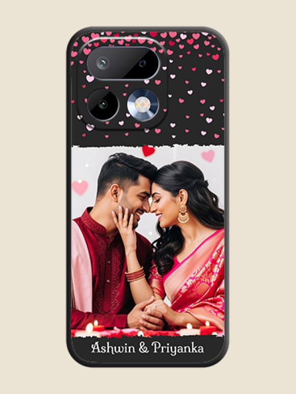 Custom Fall in Love with Your Partner on Photo On Space Black Custom Soft Matte Mobile Back Cover - Realme 16 Pro 5G