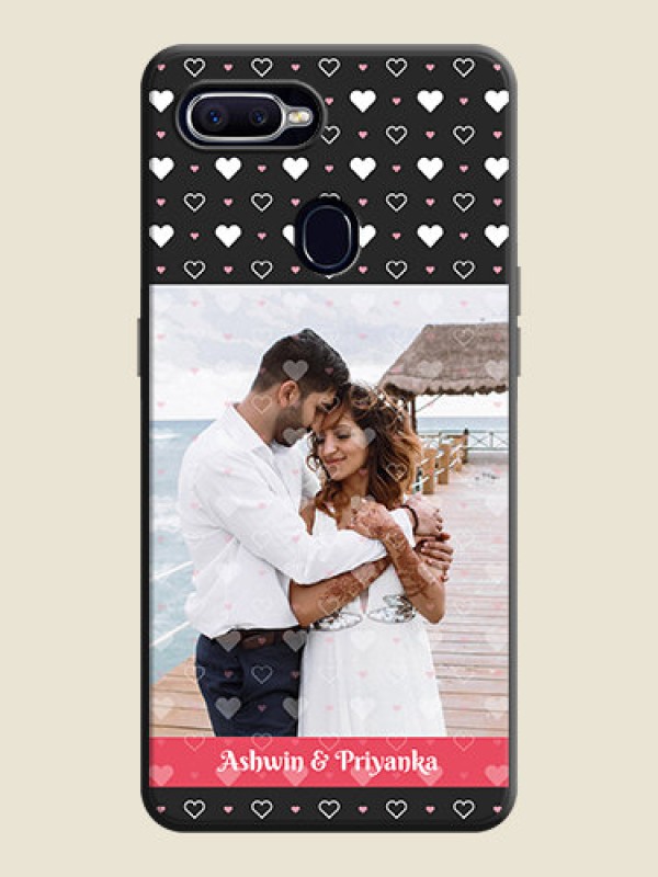Custom White Color Love Symbols with Text Design - Photo on Space Black Soft Matte Phone Cover - Realme 2 Pro