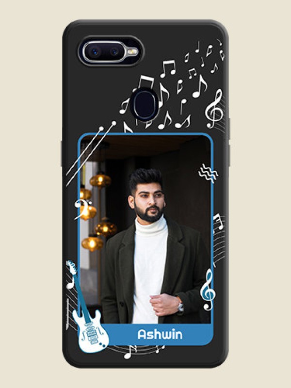 Custom Musical Theme Design with Text - Photo on Space Black Soft Matte Mobile Case - Realme 2 Pro