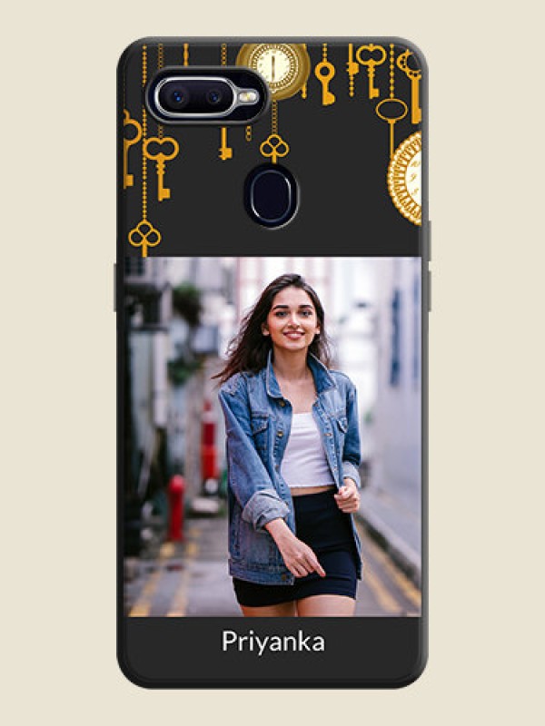 Custom Decorative Design with Text on Space Black Custom Soft Matte Back Cover - Realme 2 Pro