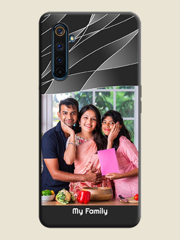 Custom Mixed Wave Lines - Photo on Space Black Soft Matte Mobile Cover - Realme 6 Pro