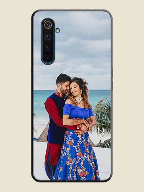 Custom Full Single Pic Upload On Space Black Personalized Soft Matte Phone Covers -Realme 6 Pro