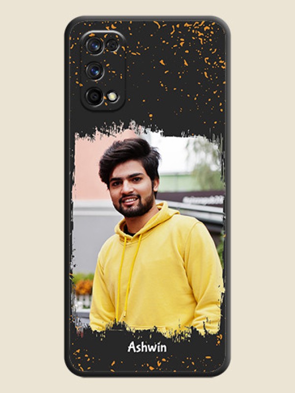 Custom Spray Free Design on Photo on Space Black Soft Matte Phone Cover - Realme 7 Pro