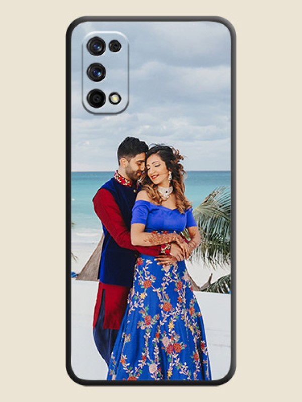 Custom Full Single Pic Upload On Space Black Personalized Soft Matte Phone Covers -Realme 7 Pro