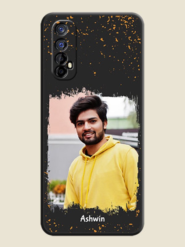 Custom Spray Free Design on Photo on Space Black Soft Matte Phone Cover - Realme 7