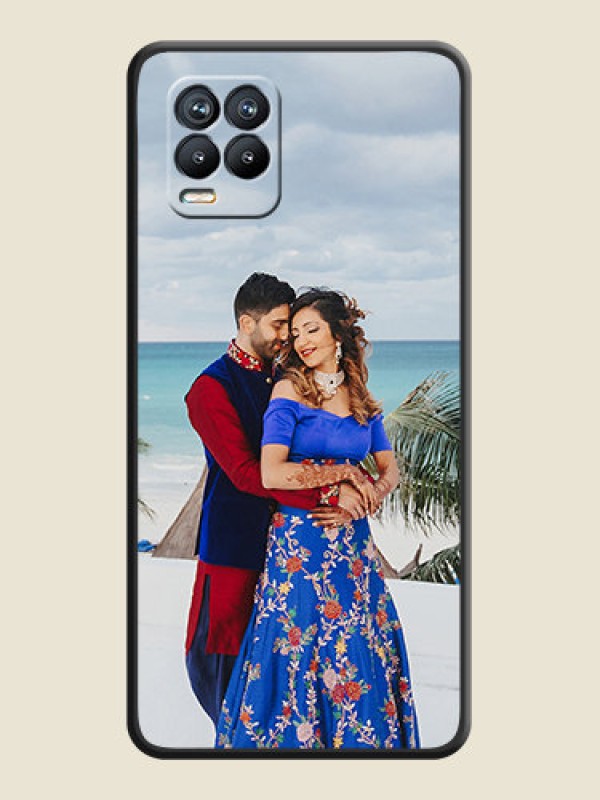 Custom Full Single Pic Upload On Space Black Personalized Soft Matte Phone Covers -Realme 8