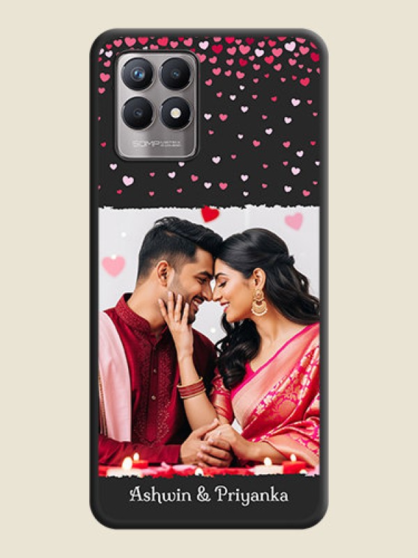 Custom Fall in Love with Your Partner  on Photo on Space Black Soft Matte Phone Cover - Realme 8i