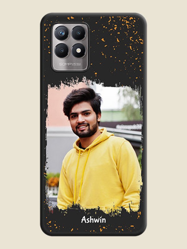 Custom Spray Free Design on Photo on Space Black Soft Matte Phone Cover - Realme 8i