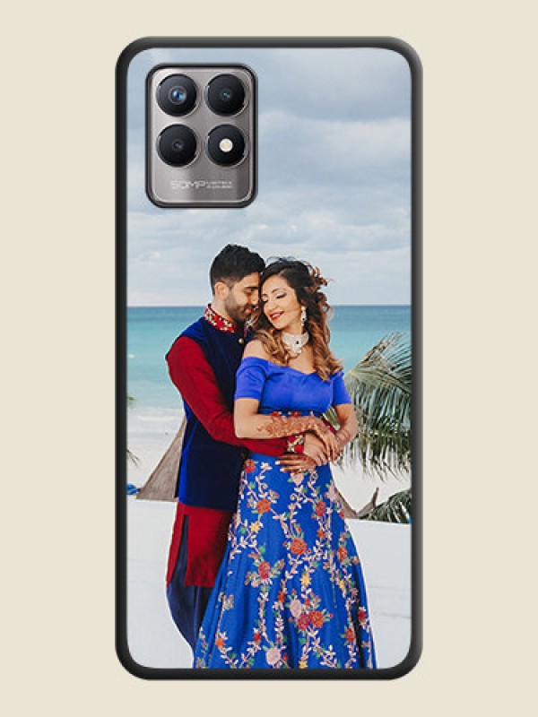 Custom Full Single Pic Upload On Space Black Personalized Soft Matte Phone Covers -Realme 8I