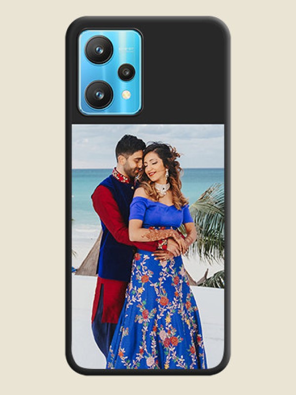 Custom Image Upload With Space Black Color On Custom Soft Matte Mobile Back Cover - Realme 9 Pro 5G