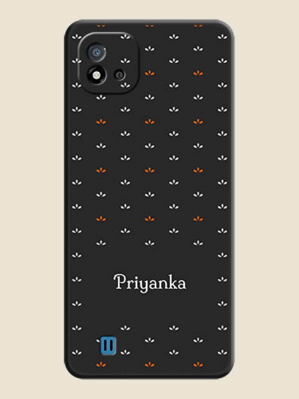 Custom Simple Pattern With Custom Text On Space Black Personalized Soft Matte Phone Covers -Realme C11 2021