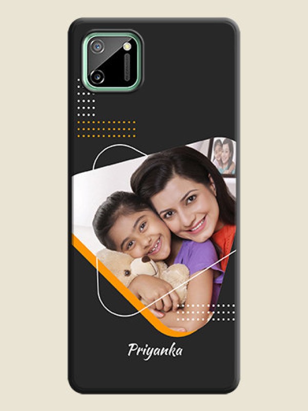 Custom Yellow Triangle - Photo on Space Black Soft Matte Phone Cover - Realme C11