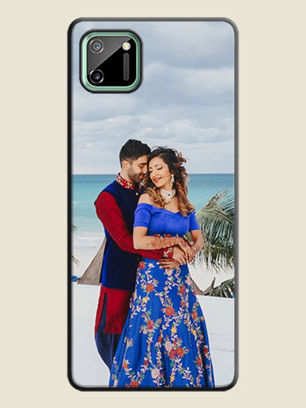 Custom Full Single Pic Upload On Space Black Personalized Soft Matte Phone Covers -Realme C11