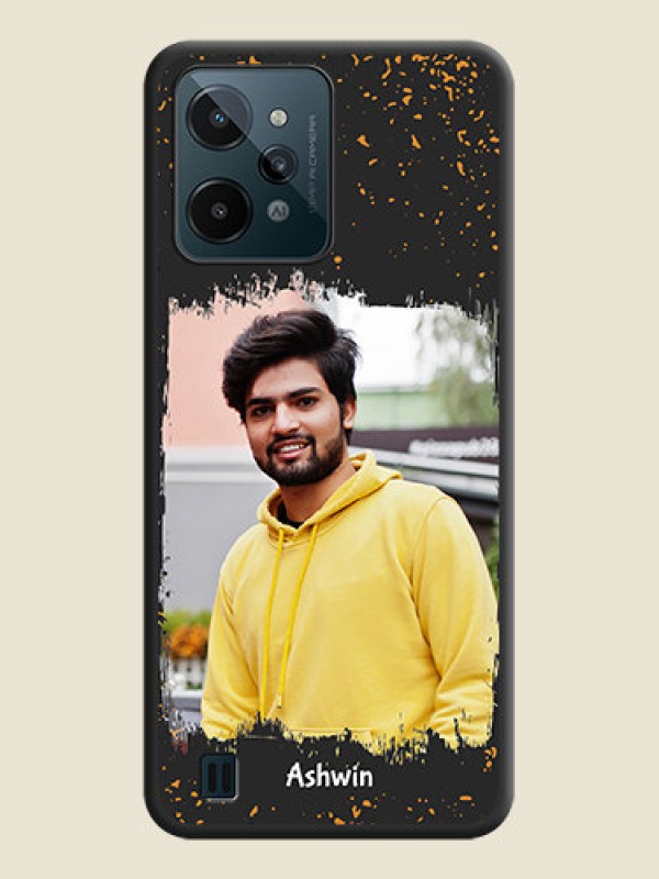 Custom Spray Free Design on Photo on Space Black Soft Matte Phone Cover - Realme C31