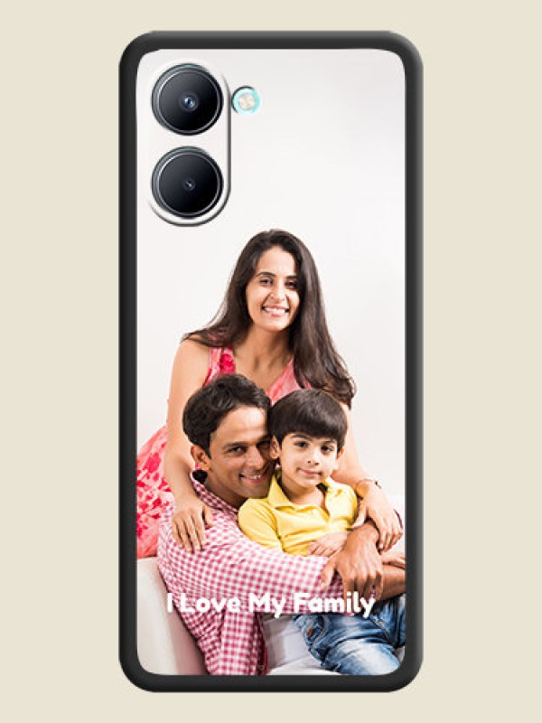 Custom Full Single Pic Upload With Text On Space Black Personalized Soft Matte Phone Covers -Realme C33 2023