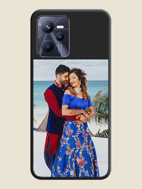 Custom Image Upload With Space Black Color On Custom Soft Matte Mobile Back Cover - Realme C35