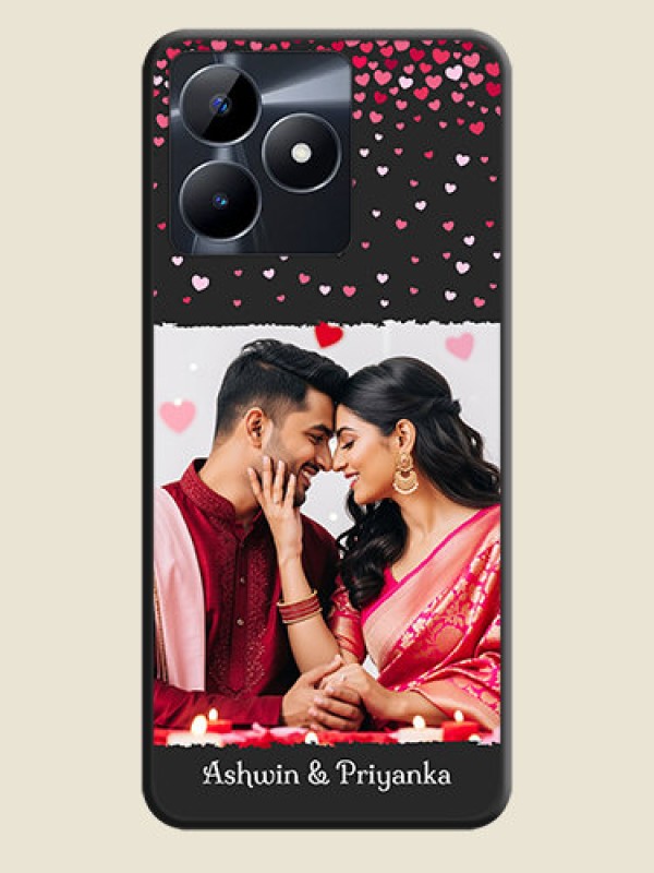 Custom Fall in Love with Your Partner - Photo on Space Black Soft Matte Phone Cover - Realme C53