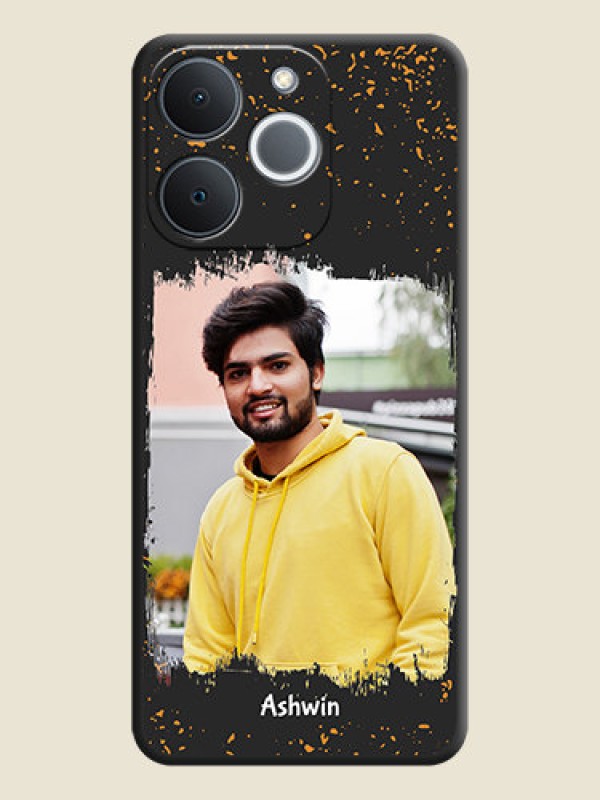 Custom Spray Free Design on Photo On Space Black Custom Soft Matte Mobile Back Cover - Realme C71 4G