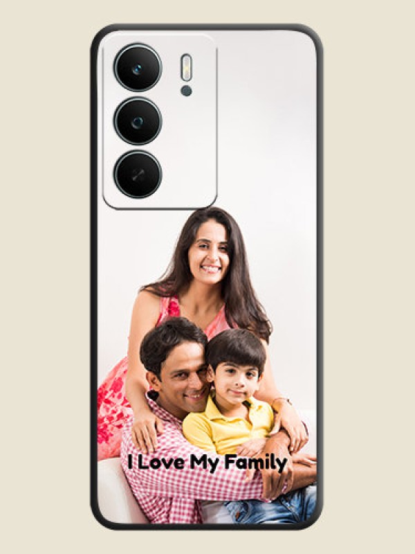 Custom Full Single Pic Upload With Text On Space Black Custom Soft Matte Mobile Back Cover - Realme C71 5G