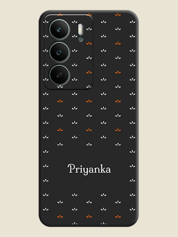 Custom Simple Pattern With Custom Text On Space Black Custom Soft Matte Mobile Back Cover - Realme C71 5G