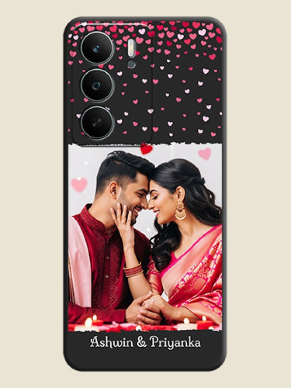 Custom Fall in Love with Your Partner on Photo On Space Black Custom Soft Matte Mobile Back Cover - Realme C73 5G