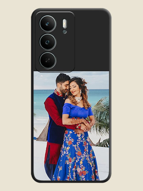 Custom Image Upload With Space Black Color On Custom Soft Matte Mobile Back Cover - Realme C73 5G