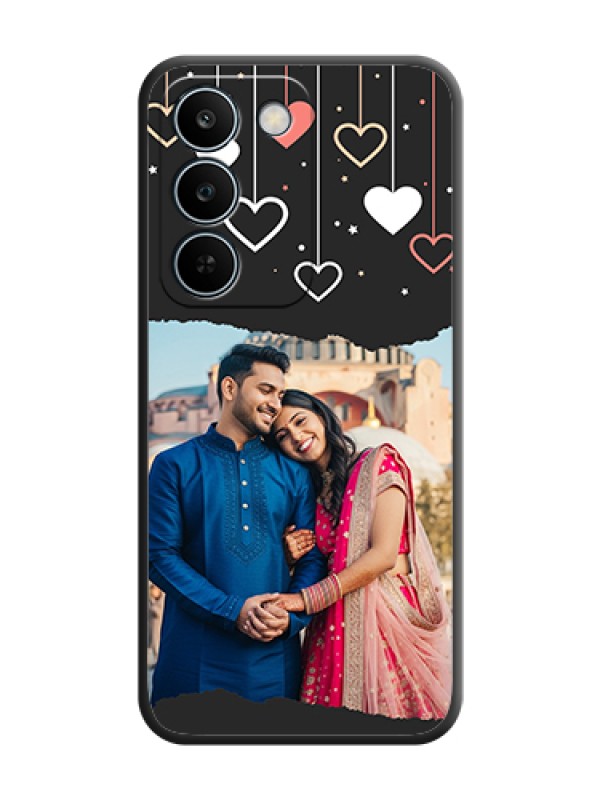 Custom Love Hangings with Splash Wave Picture On Space Black Custom Soft Matte Mobile Back Cover - Realme C83 5G