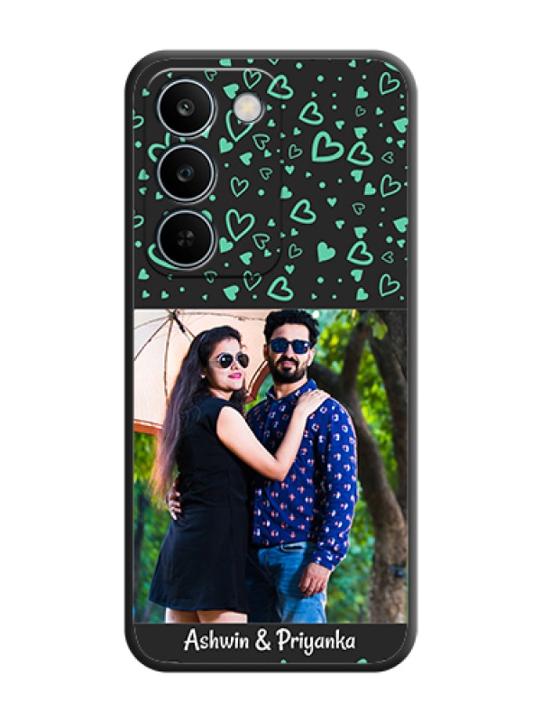 Custom Sea Green Indefinite Love Pattern on Photo On Space Black Custom Soft Matte Mobile Back Cover - Realme C83 5G