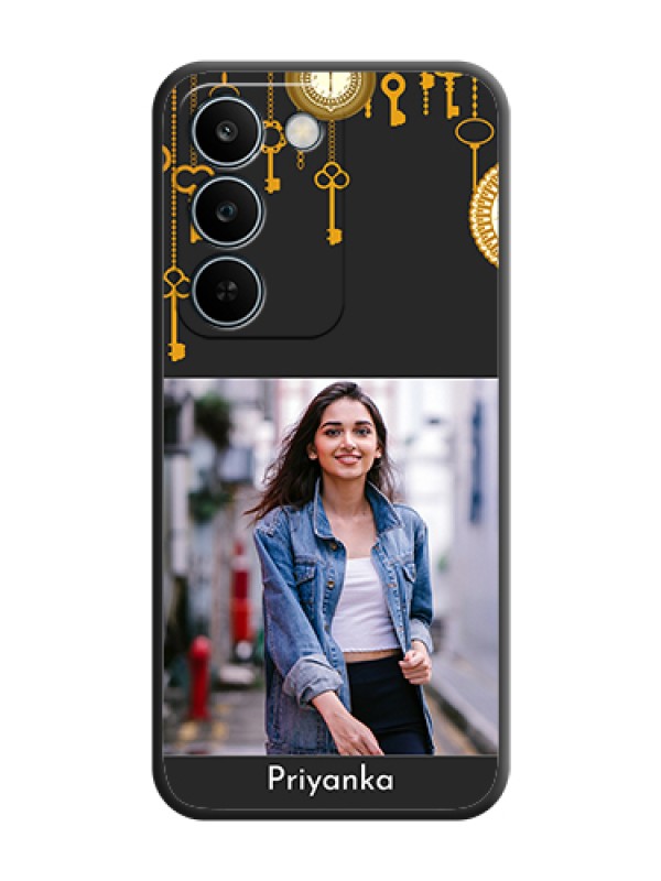 Custom Decorative Design with Text On Space Black Custom Soft Matte Mobile Back Cover - Realme C83 5G