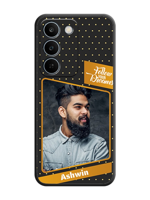 Custom Follow Your Dreams with White Dots On Space Black Custom Soft Matte Mobile Back Cover - Realme C83 5G