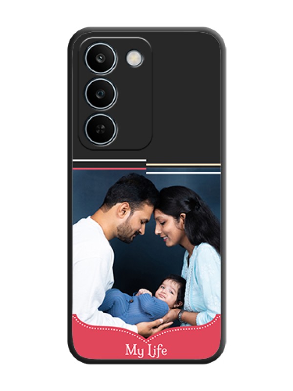 Custom Classic Plain Design with Name On Space Black Custom Soft Matte Mobile Back Cover - Realme C83 5G