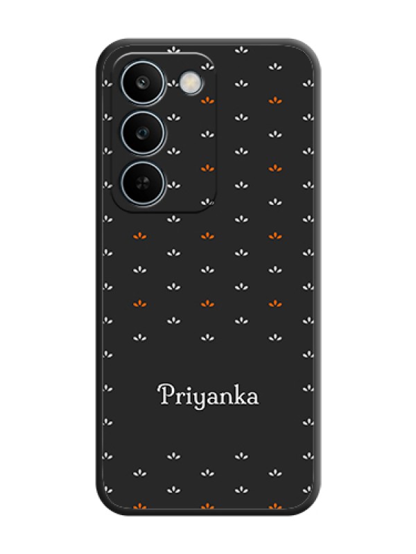 Custom Simple Pattern With Custom Text On Space Black Custom Soft Matte Mobile Back Cover - Realme C83 5G