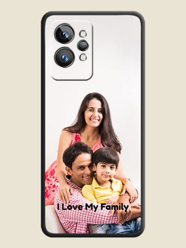 Custom Full Single Pic Upload With Text On Space Black Personalized Soft Matte Phone Covers -Realme Gt 2 Pro 5G
