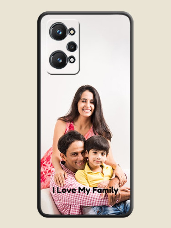 Custom Full Single Pic Upload With Text On Space Black Personalized Soft Matte Phone Covers -Realme Gt 2