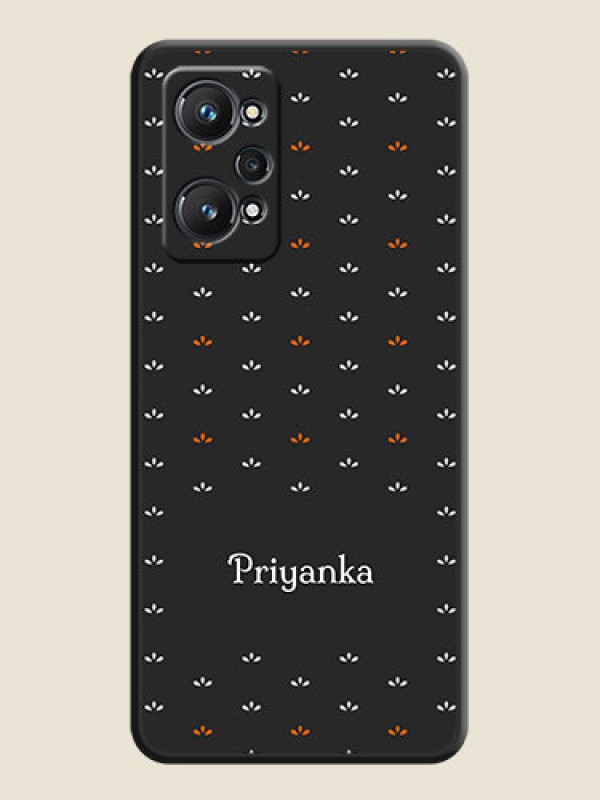 Custom Simple Pattern With Custom Text On Space Black Personalized Soft Matte Phone Covers -Realme Gt 2