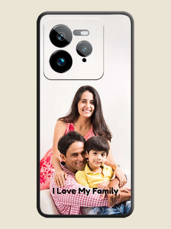 Custom Full Single Pic Upload With Text On Space Black Custom Soft Matte Mobile Back Cover - Realme GT 7 Pro