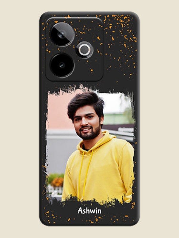 Custom Spray Free Design on Photo On Space Black Custom Soft Matte Mobile Back Cover - Realme GT 7T 5G