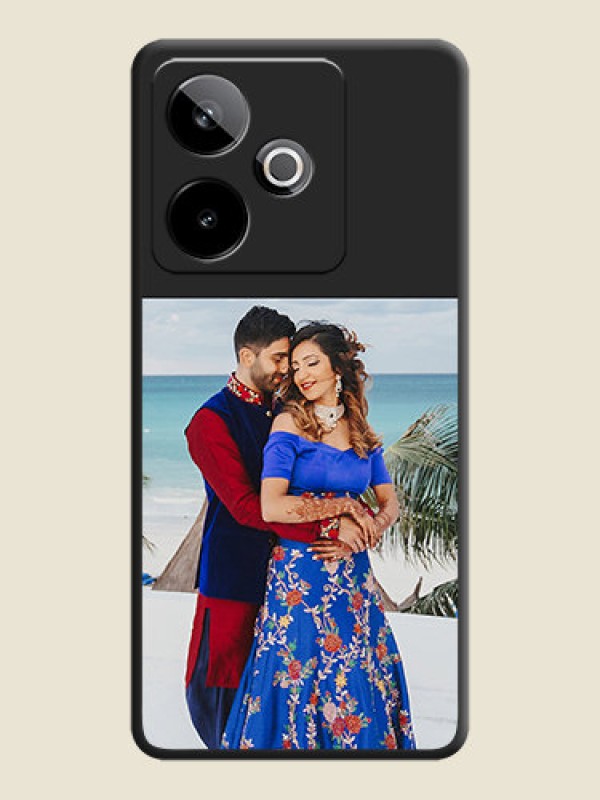 Custom Image Upload With Space Black Color On Custom Soft Matte Mobile Back Cover - Realme Gt 7T 5G