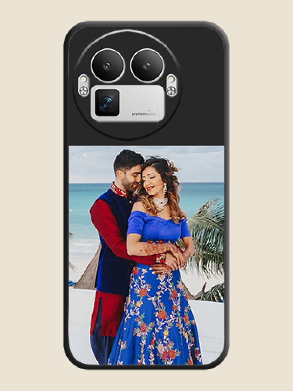 Custom Image Upload With Space Black Color On Custom Soft Matte Mobile Back Cover - Realme GT 8 Pro