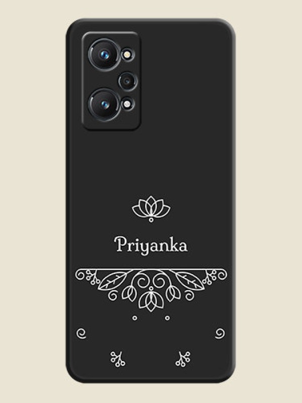 Custom Lotus Garden Custom Text On Space Black Personalized Soft Matte Phone Covers -Realme Gt Neo 2 5G