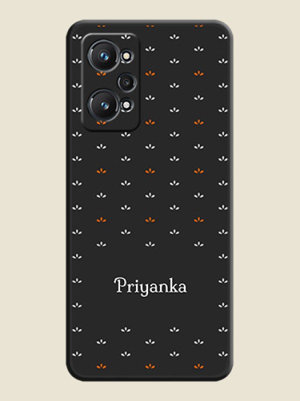 Custom Simple Pattern With Custom Text On Space Black Personalized Soft Matte Phone Covers -Realme Gt Neo 3T