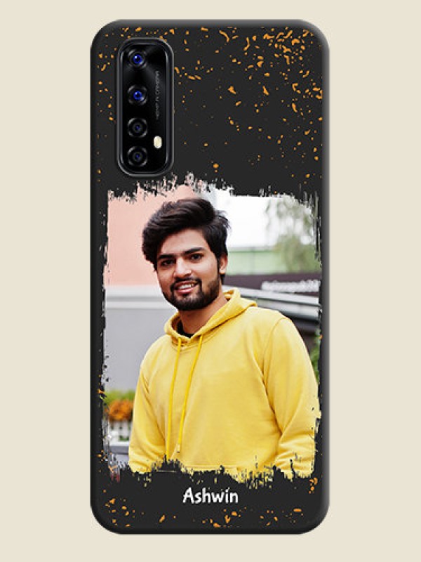 Custom Spray Free Design on Photo on Space Black Soft Matte Phone Cover - Realme Narzo 20 Pro