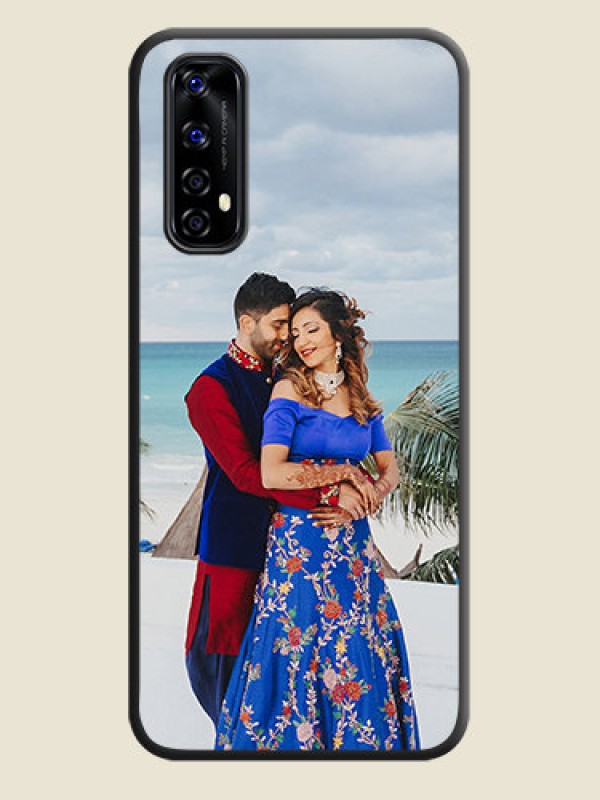 Custom Full Single Pic Upload On Space Black Personalized Soft Matte Phone Covers -Realme Narzo 20 Pro