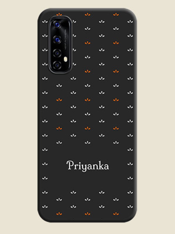 Custom Simple Pattern With Custom Text On Space Black Personalized Soft Matte Phone Covers -Realme Narzo 20 Pro
